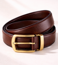 RYLUX Classic leather belt - Brown